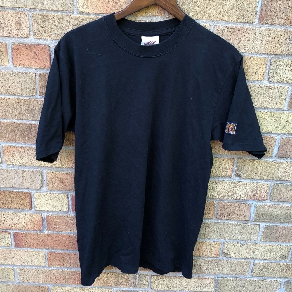 Vintage Single Stitch Grizzly T Shirt Black Large